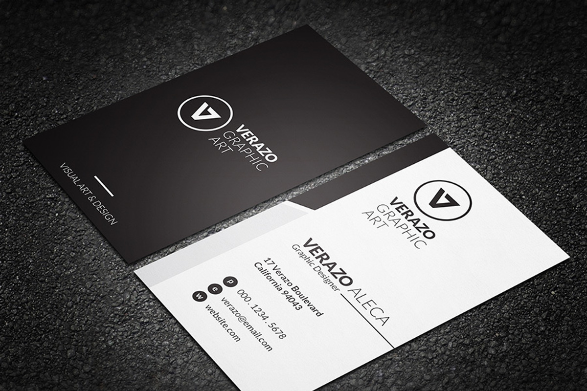Simple & Clean Business Card, a Business Card Template by Verazo (Photo 2 of 3)