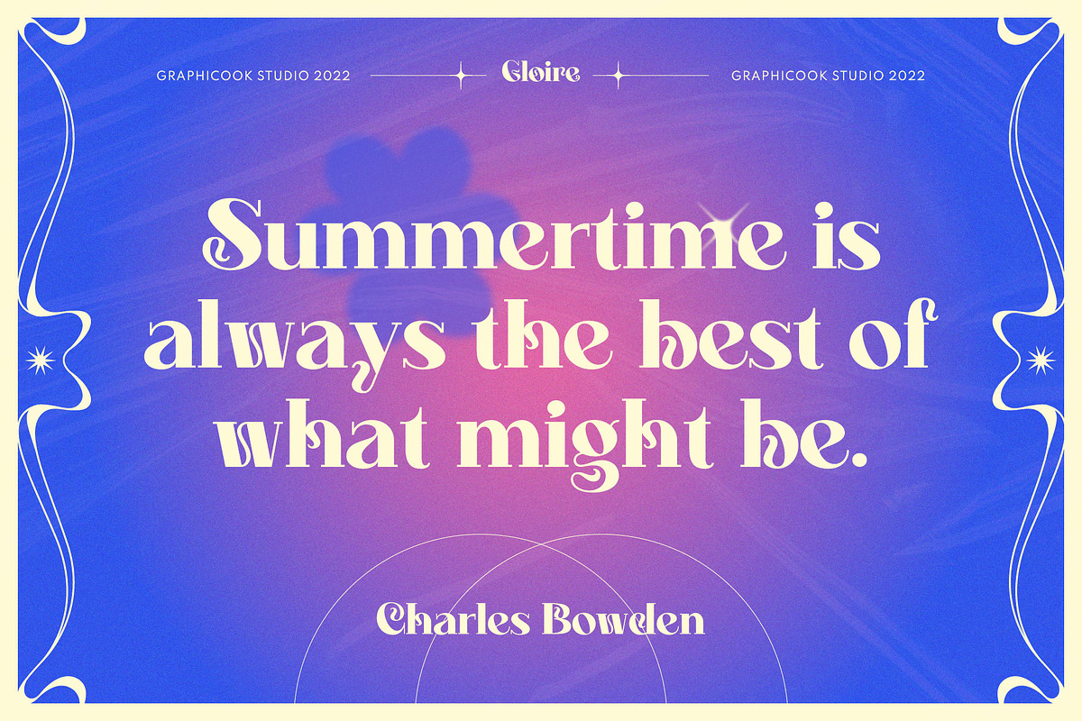 Gloire Display Typeface, a Font by graphicook (Photo 3 of 10)