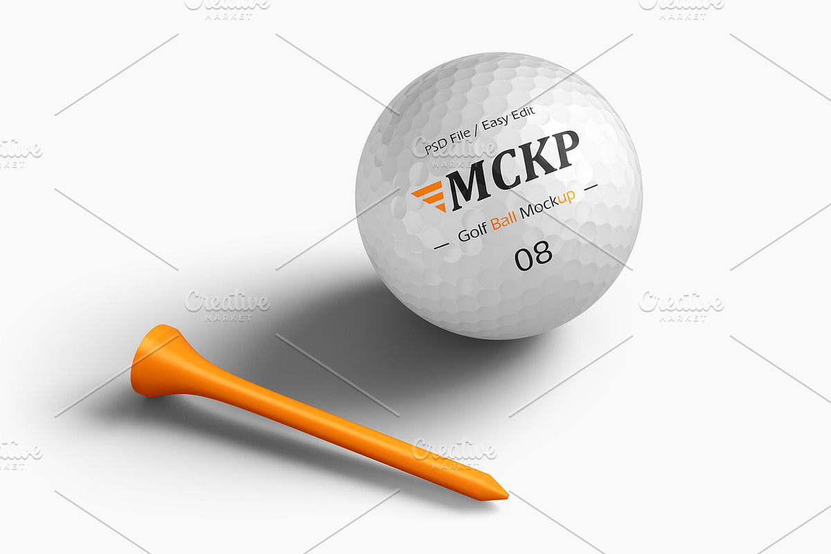 Golf Ball Mockup Set, an Advertising Mockup by ForgeDesign (Photo 4 of 7)