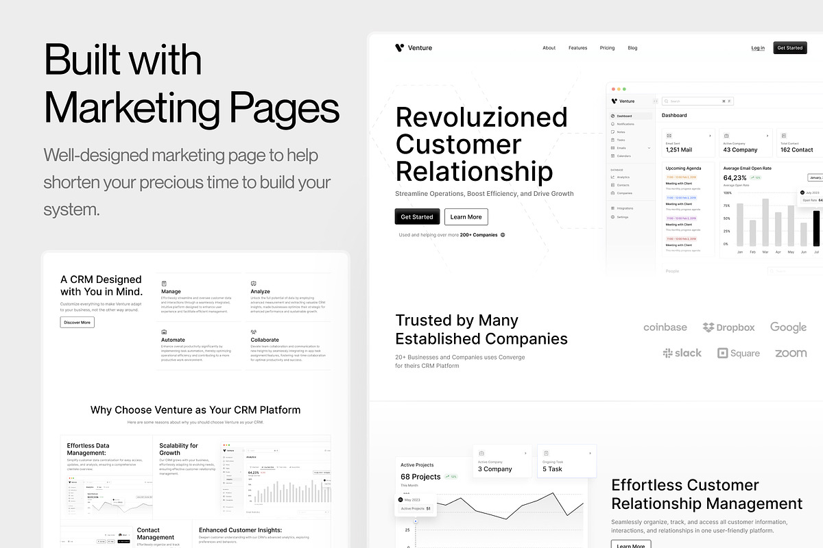 Venture - CRM Platform UI Kit, an UI Kit Template by dhuhacreative (Photo 6 of 8)