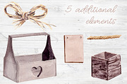Lavender Watercolor Set Clipart, a Decorative Illustration by Sha1nee (Thumbnail 3 of 8)