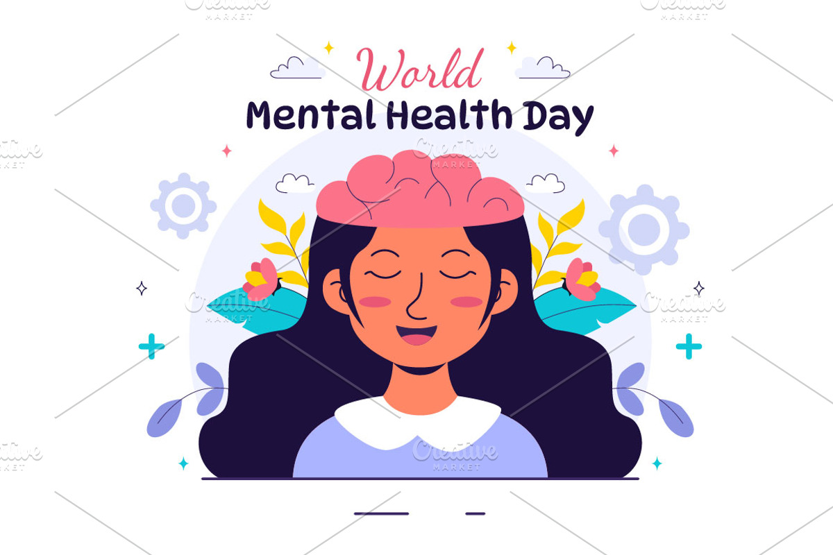 11 Mental Health Day Illustration, a Healthcare Illustration by denayunebgt (Photo 5 of 5)