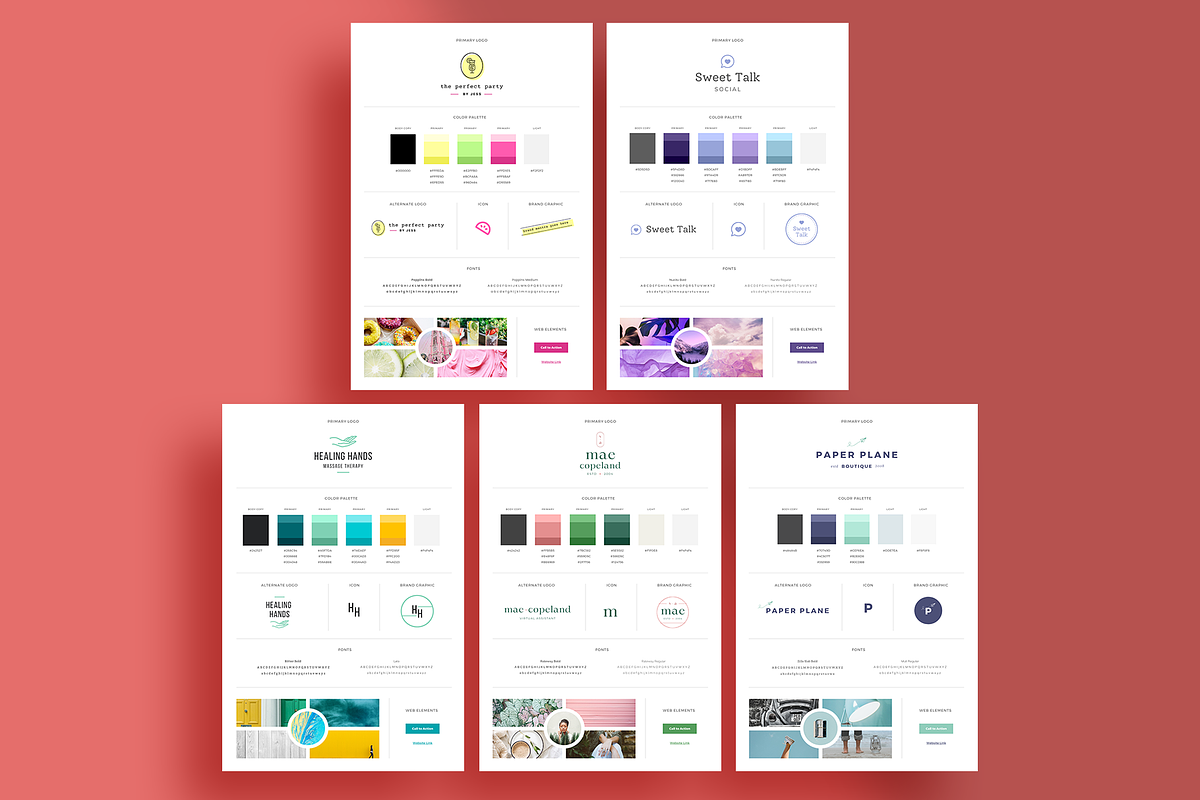 35 Beautiful Brand Kits | Canva, a Branding & Logo Template by Anchor ‹A› Digital Design (Photo 9 of 10)