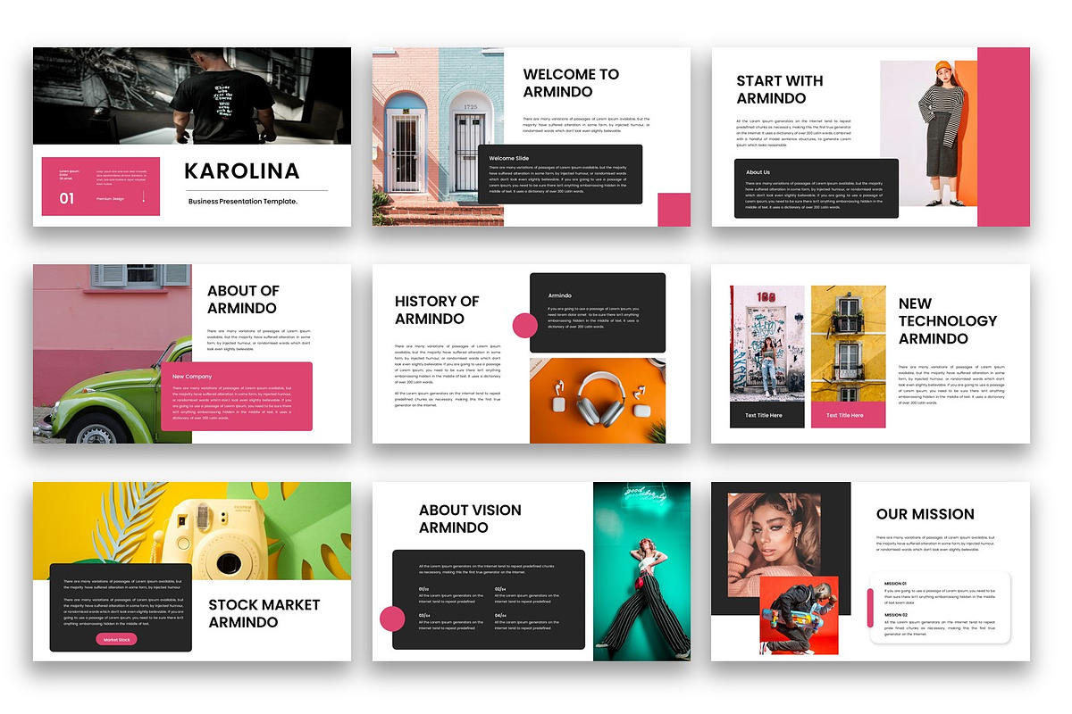 Modern Creative Keynote Template, a Presentation Template by kreatifreya (Photo 3 of 5)