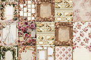 59 Vintage Rose Wedding Journal Kit, a Pattern Graphic by LA Design (Thumbnail 2 of 10)
