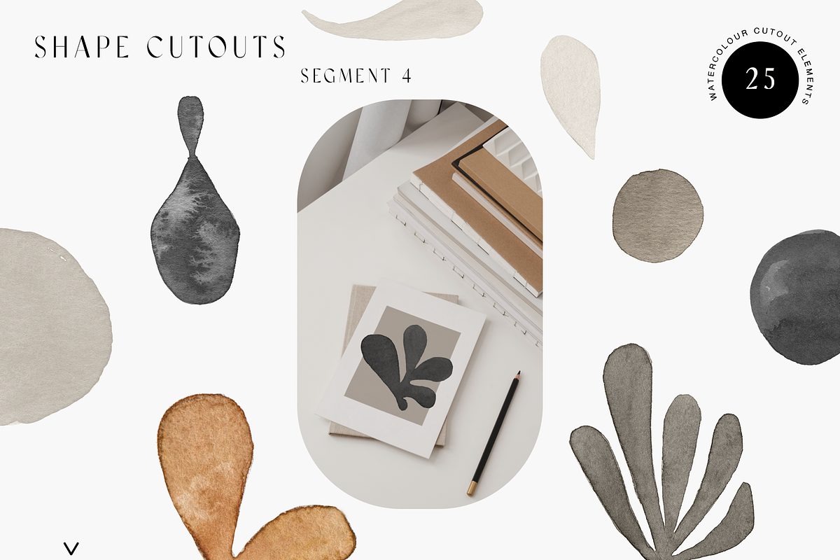 Matisse - Neutral Watercolor Art Set, an Illustration by Ines Beatriz (Photo 6 of 9)