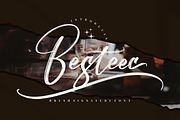 Besteec, a Script Font by Integritype Studio (Thumbnail 1 of 8)