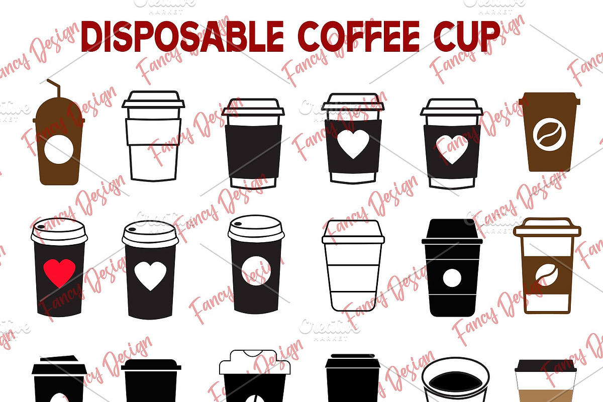 Coffee Tea Cup Mug Tumbler SVG, an Illustration by FancyDesignStudio (Photo 4 of 4)