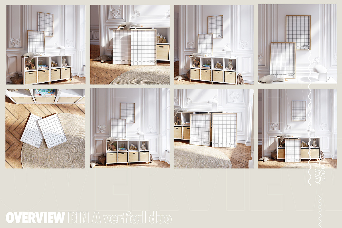 BEIGE NURSERY | vertical mockup duo, a Household Mockup by Stykke Studio (Photo 7 of 7)