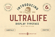 Ultralife Typeface, a Sans Serif Font by IronbirdCreative (Thumbnail 1 of 12)