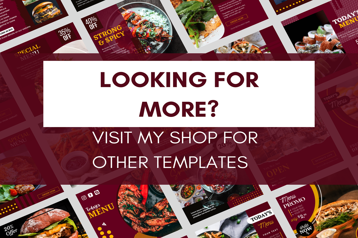 Animated Food Restaurant Instagram, a Social Media Template by LushBury (Photo 8 of 8)