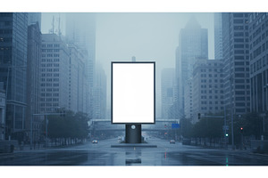 Large blank billboard standing in a, an Architecture Photo by Igor Tichonow