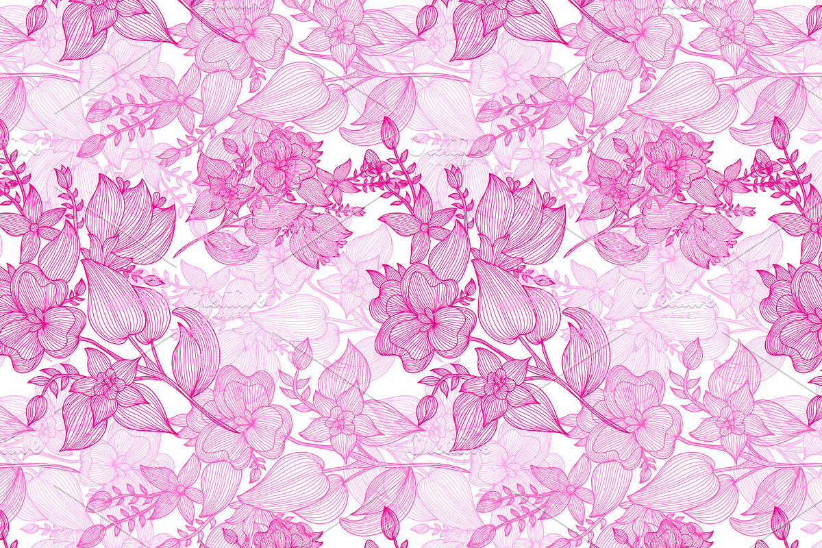 12 Pink Violet Seamless Patterns, a Pattern Graphic by Sunset&Sea Design (Photo 3 of 4)