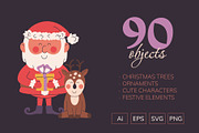 Christmas Collection | 90 elements, a Seasonal Illustration by IuliiaSavko (Thumbnail 2 of 10)