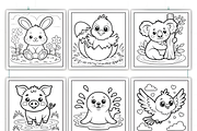 Kawaii Animals Coloring Book for Kid, an Animal Illustration by Ink Gallery (Thumbnail 4 of 4)