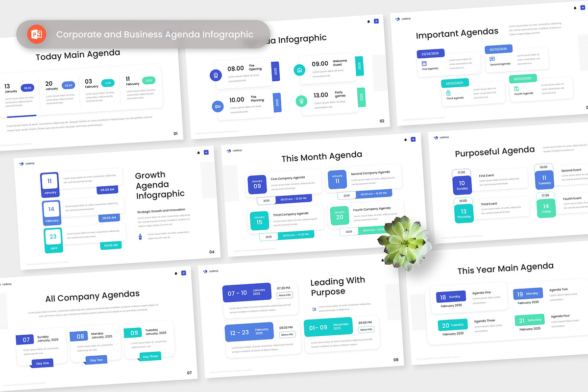 Corporate & Business Agenda PPT, a Presentation Template by Antstheme (Photo 1 of 2)