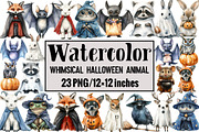 Whimsical Halloween Animal, an Illustration by Design Market (Thumbnail 1 of 3)