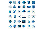 Low poly AI and tech logo collection, a Technology Illustration by LogosDen (Thumbnail 1 of 3)
