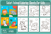 Safari Animal Coloring page For Kid, an Animal Illustration by Design House (Thumbnail 1 of 3)