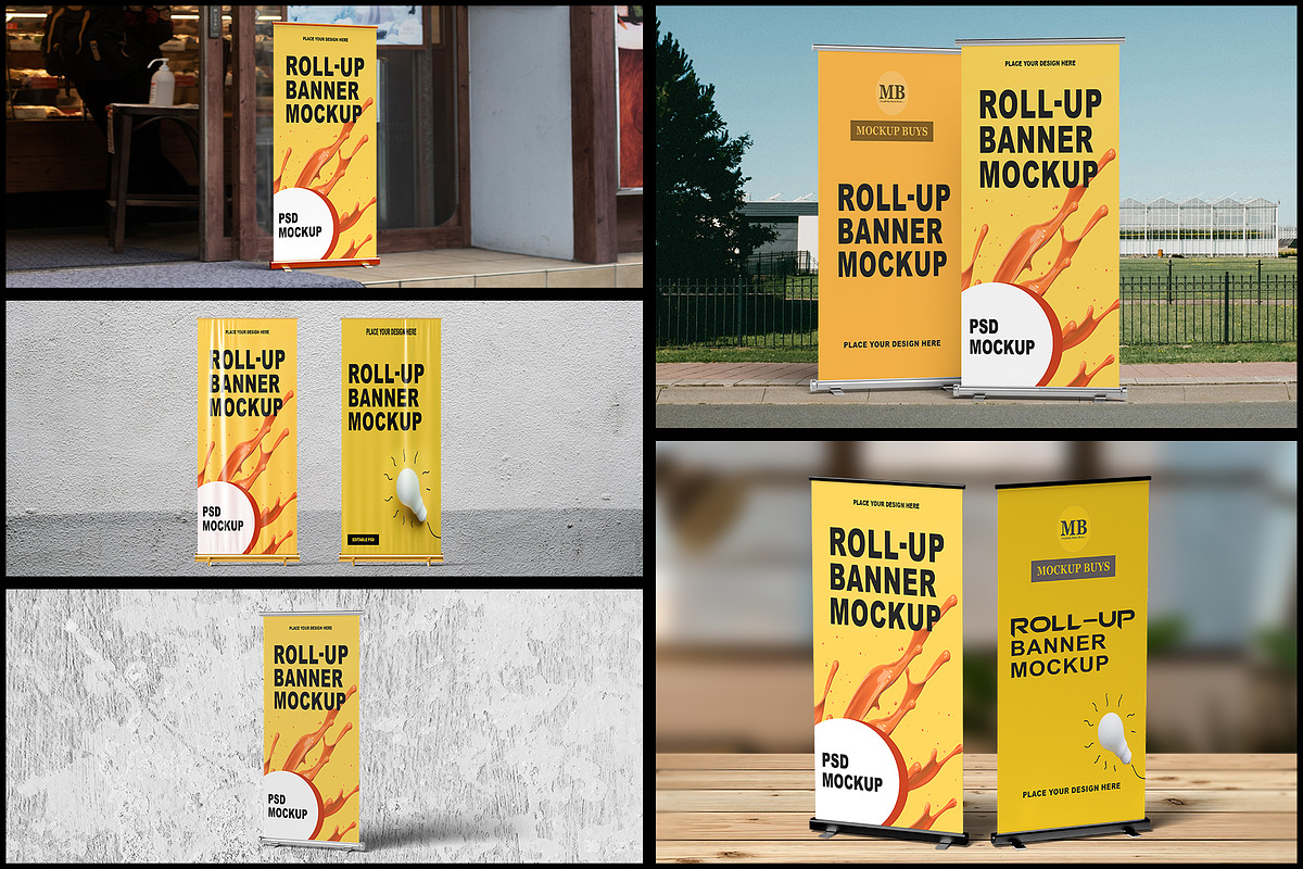 Standee Banner Mockup, a Product Mockup by mockupbuys (Photo 2 of 13)