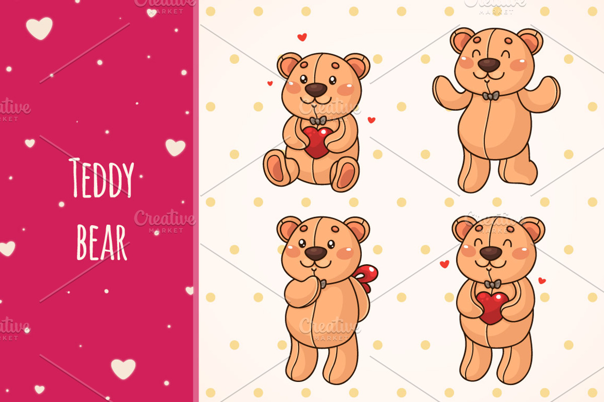 Teddy bear, an Animal Illustration by nenochka