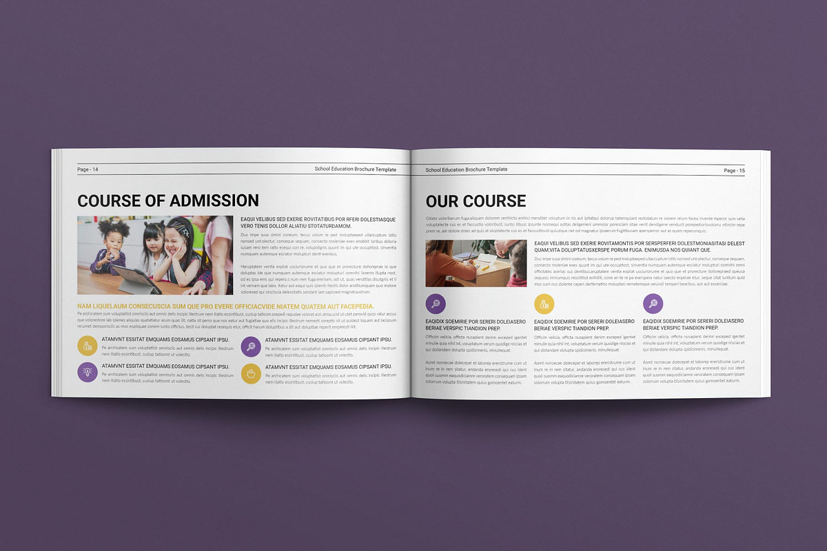 School Education Brochure Layout, a Brochure Template by E-Type (Photo 6 of 8)