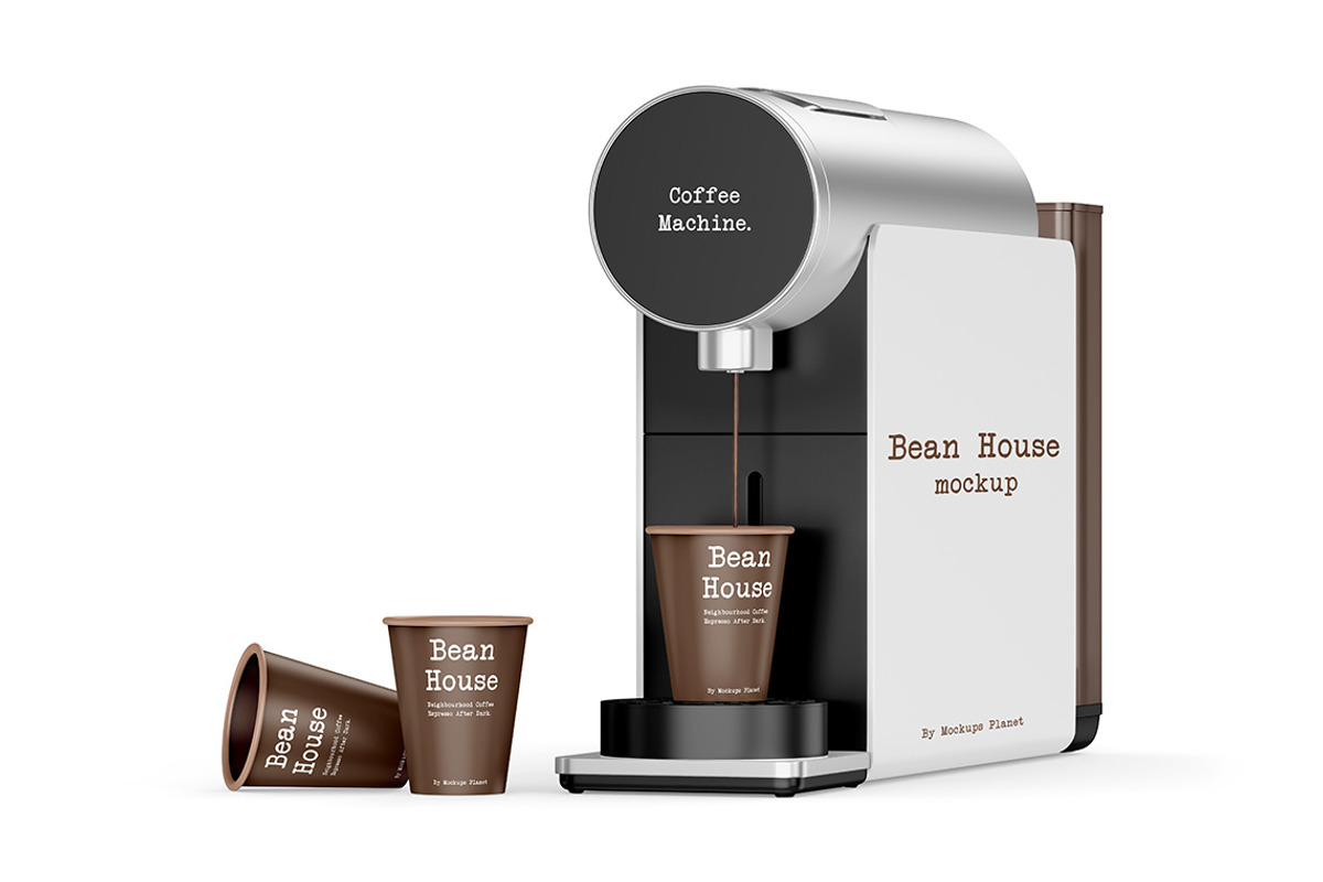 Coffee Machine Mockups, a Product Mockup by Mockups Planet (Photo 3 of 5)