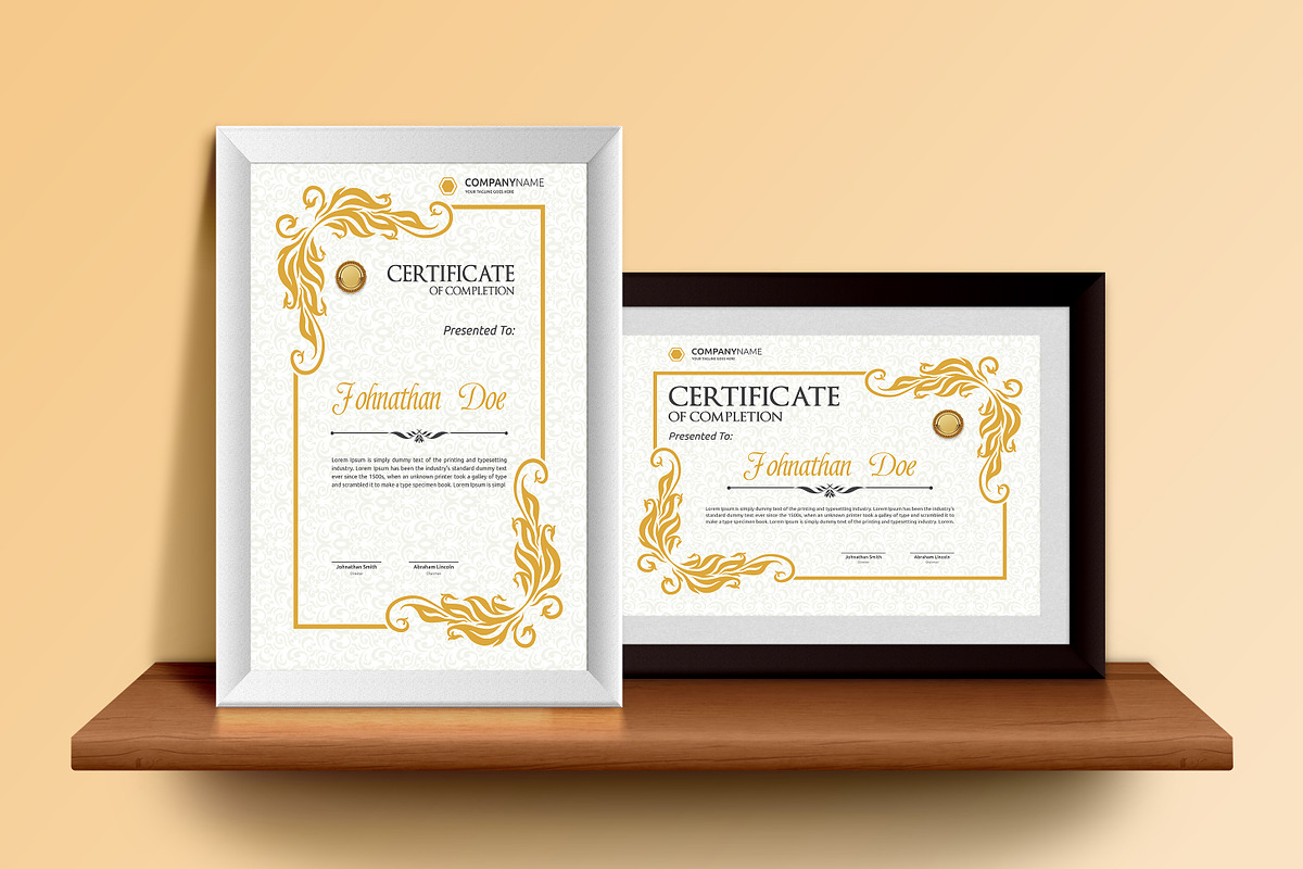 Vintage Certificate Bundle - MS Word, a Stationery Template by Curve Design (Photo 9 of 27)