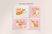 Corgi dogs and flowers., an Animal Illustration by Sweet Corner (Thumbnail 3 of 7)