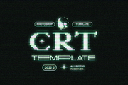 CRT Photoshop Template, a Poster Template by Design syndrome (Thumbnail 1 of 6)