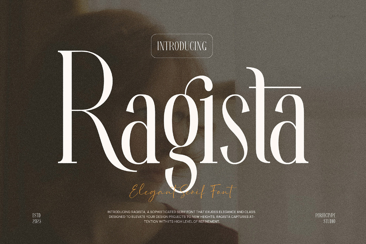 Ragista Elegant Ligature Serif Font, a Serif Font by Perfectype (Photo 1 of 7)