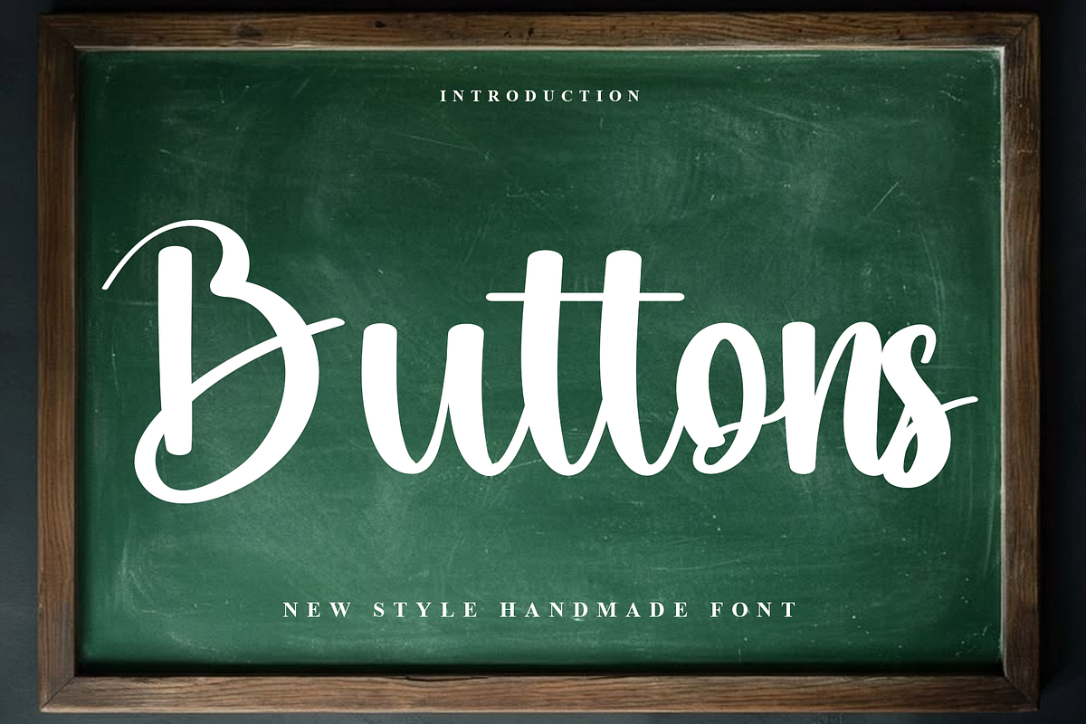 Buttons, a Handwritten Font by InermediaSTUDIO (Photo 1 of 7)