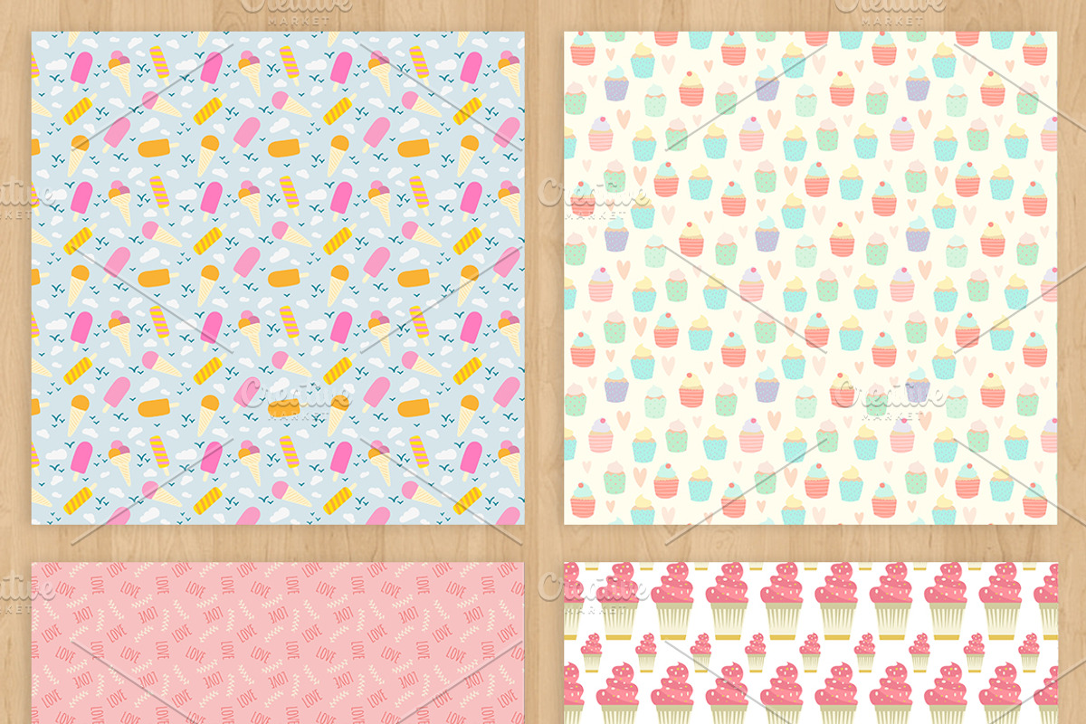 Candy Paper Pack, a Pattern Graphic by Zlatoena Clipart (Photo 4 of 4)