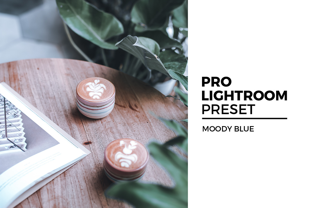 Moody Blue Lightroom Preset, an Action Add-On by IKFDY