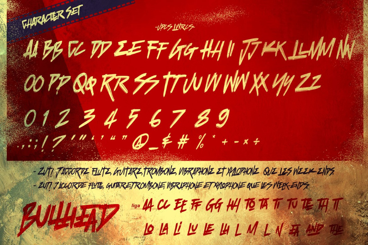 Bullhead - Bold Brush Font, a Script Font by Gassstype (Photo 3 of 8)
