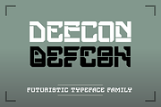 Defcon Cyberpunk Display (4 fonts), a Font by SelfBuild Type (Thumbnail 1 of 8)