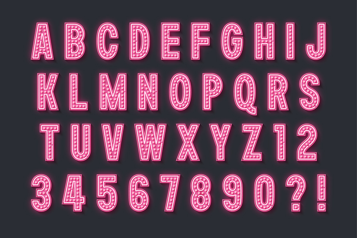 Retro show alphabet design, an Object Graphic by RevelStockart (Photo 2 of 12)