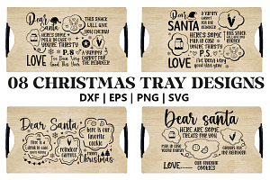 Christmas Tray SVG Bundle