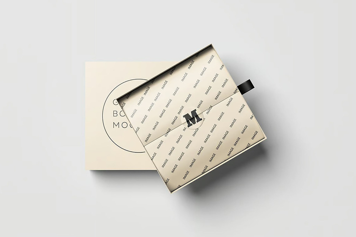 Gift Box Mockup, a Packaging Mockup by Hubzway (Photo 3 of 7)