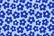 Groovy flowers on seamless patterns, a Pattern Graphic by Good Studio (Thumbnail 2 of 10)