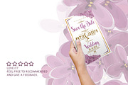 Flower Wedding Invitation, an Invitation Template by Tiaga (Thumbnail 4 of 4)