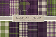 Eggplant plaid, a Pattern Graphic by Paper Farms (Thumbnail 1 of 2)
