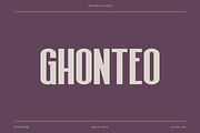 Ghonteo - Modern Condensed Typeface, a Font by Letterna (Thumbnail 1 of 4)
