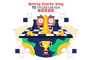 10 World Chess Day Illustration, a Sport Illustration by denayunebgt (Thumbnail 1 of 4)