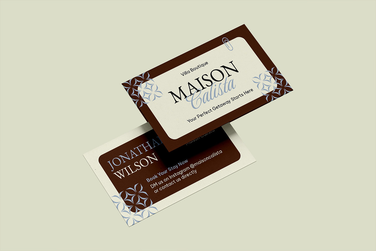 Maison Calista - Business Card, a Business Card Template by StreaksideStd (Photo 3 of 3)