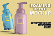 Foaming Soap Dispenser Bottle Mockup, a Cups & Container Mockup by Digitalphaser (Thumbnail 1 of 8)