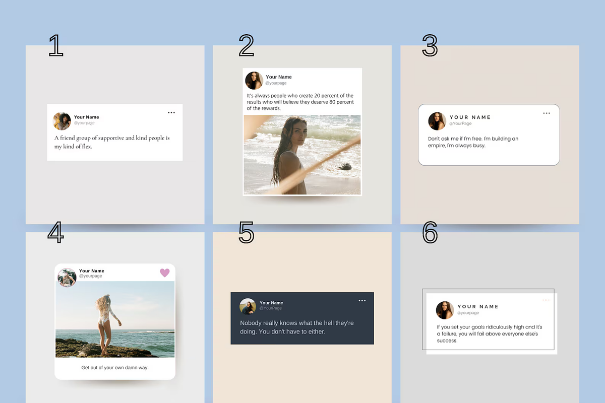iPhone Notes Spotify Twitter Canva, a Social Media Template by Story Native (Photo 5 of 9)