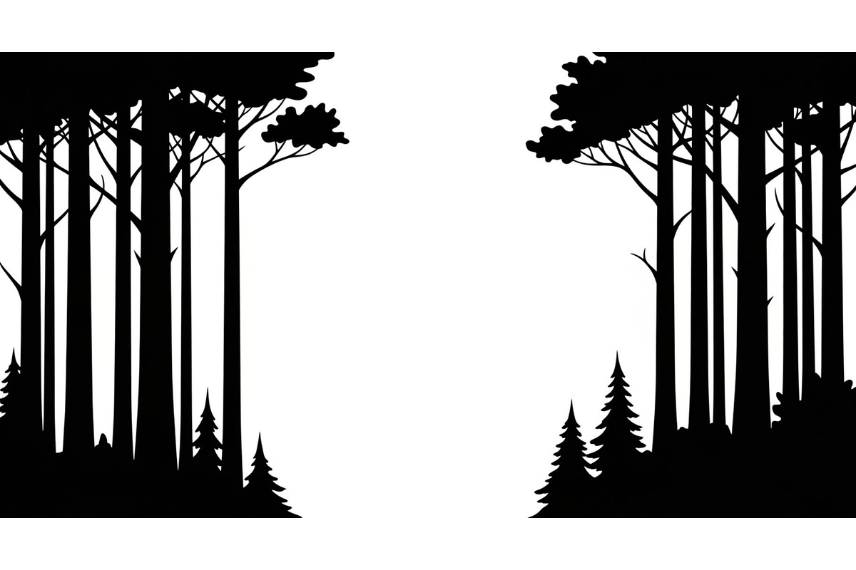 Forest Frame Silhouette SVG Bundle, an Illustration by jahid234 (Photo 30 of 51)