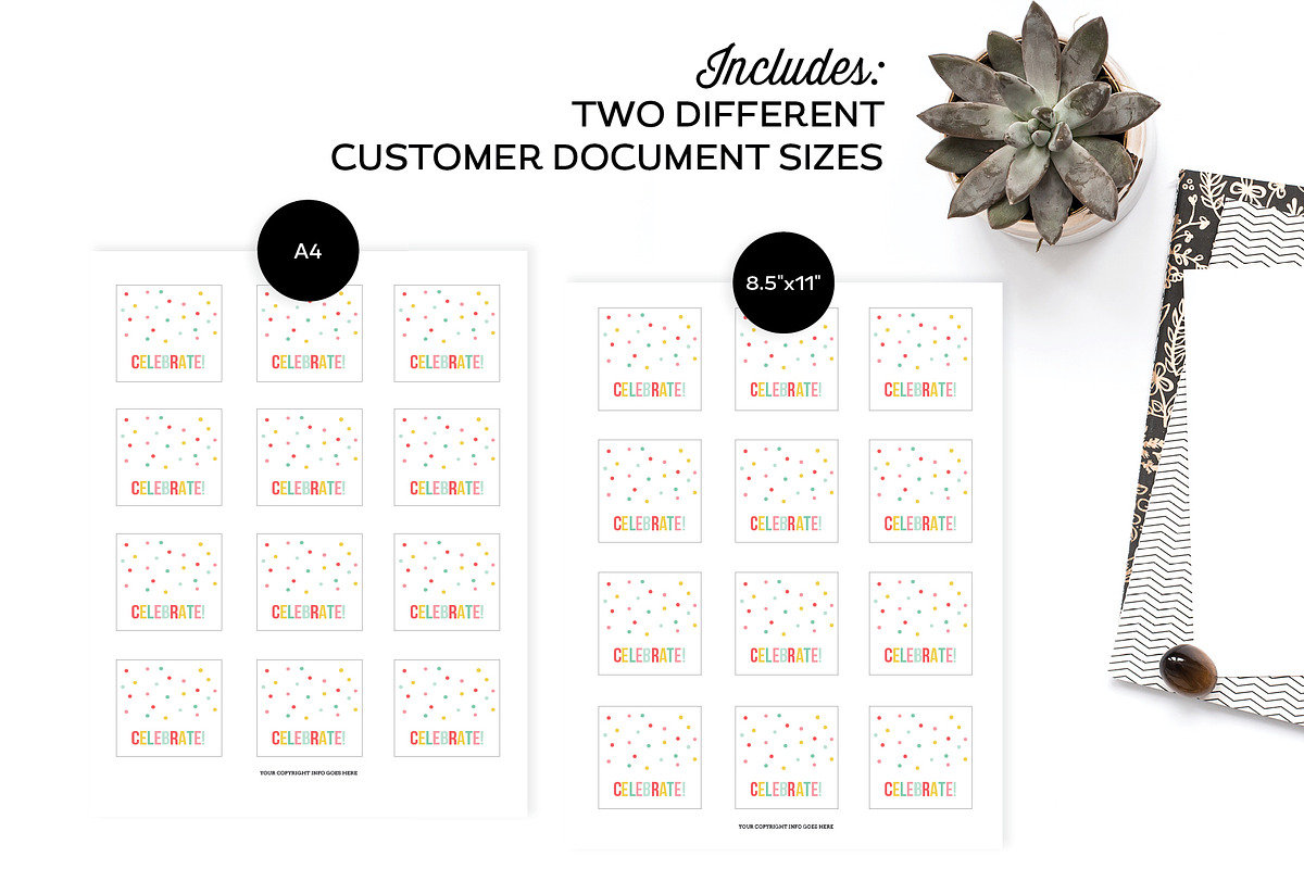 Sticker Templates for Illustrator, a Templates & Theme by Michelle Hickey Design (Photo 4 of 5)