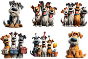Whimsical Quirky Dogs Clipart, an Illustration by Sublimation Artist (Thumbnail 7 of 7)